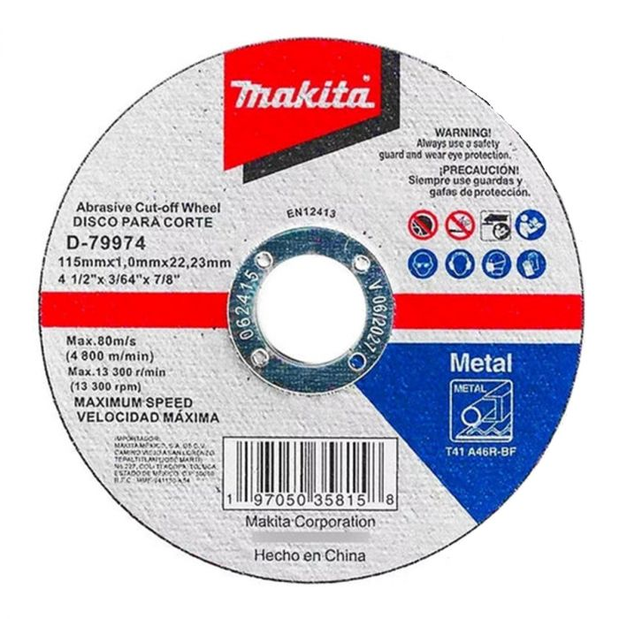 Disco de corte para metal