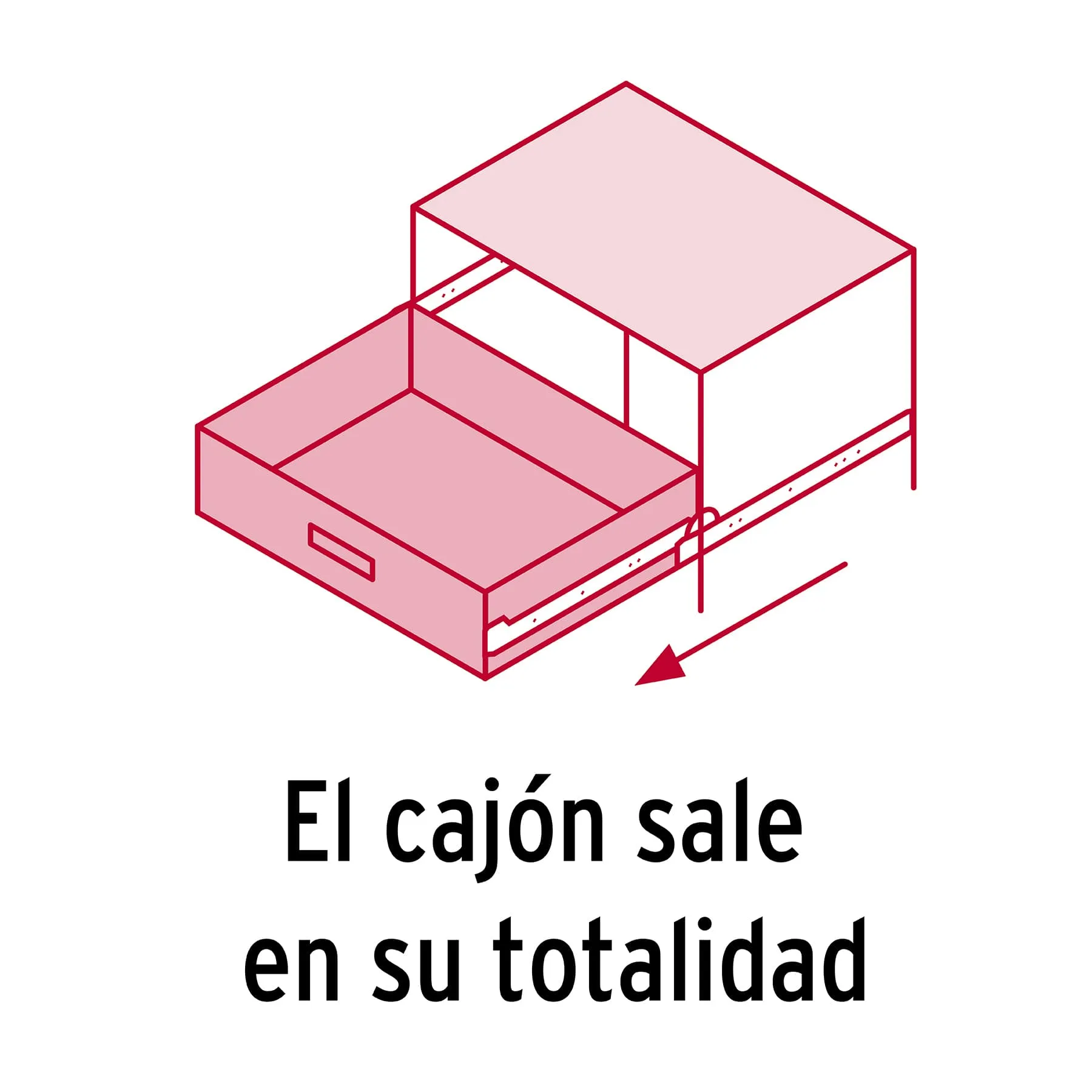 Corredera para mueble 3.5 cm Total 30 cm Hermex