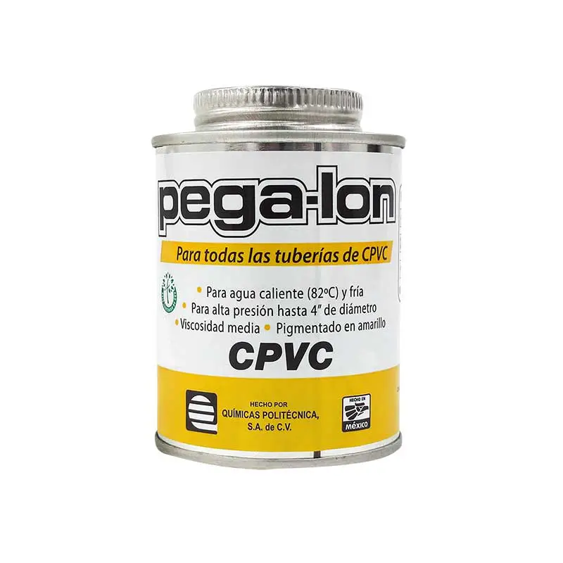 Pegamento para tubería Amarillo 250 ml Pega-lon Bote CPVC