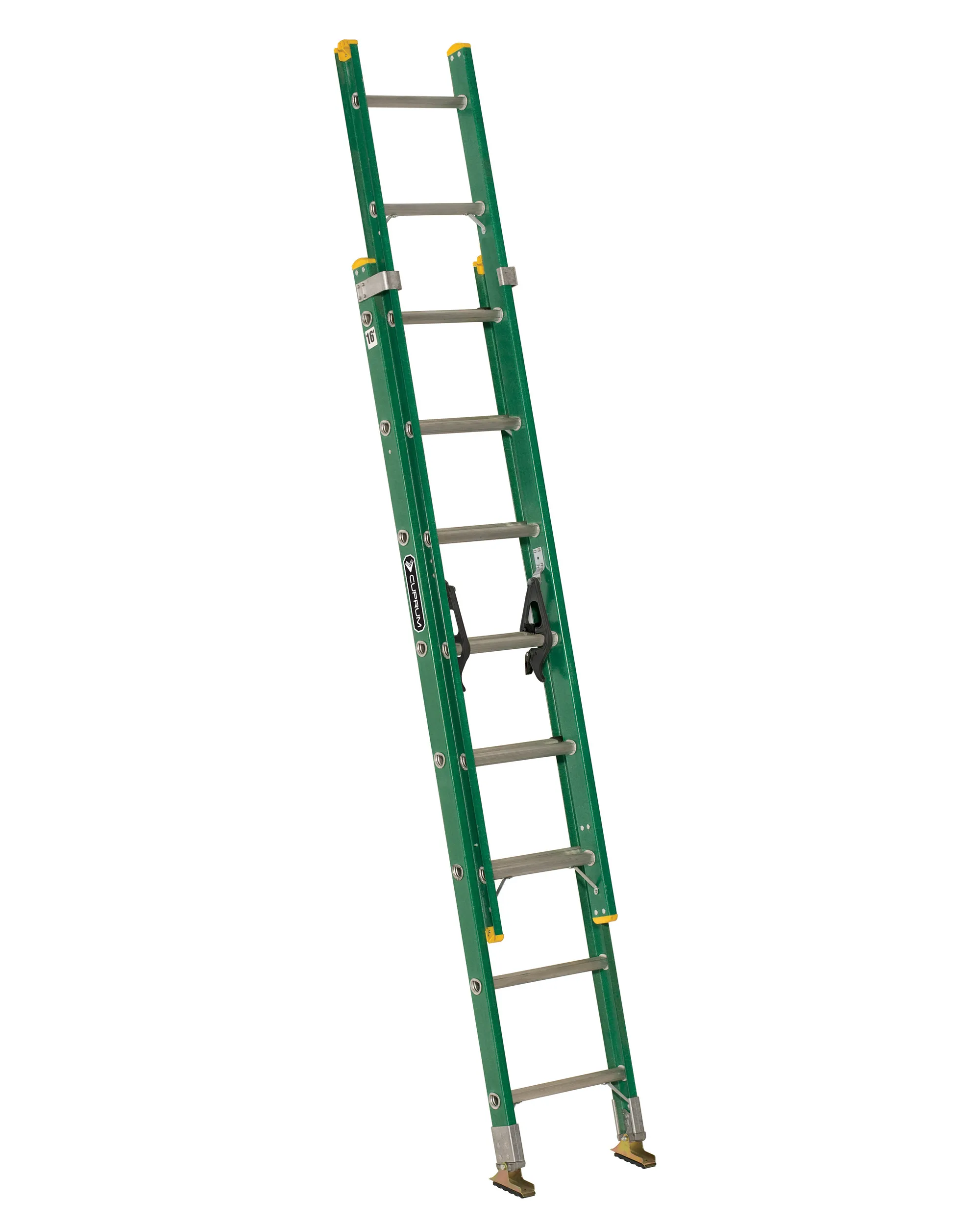 Escalera 3.96 m 175 kg (uso profesional) Cuprum Fibra de vidrio 16 peldaños Extensión