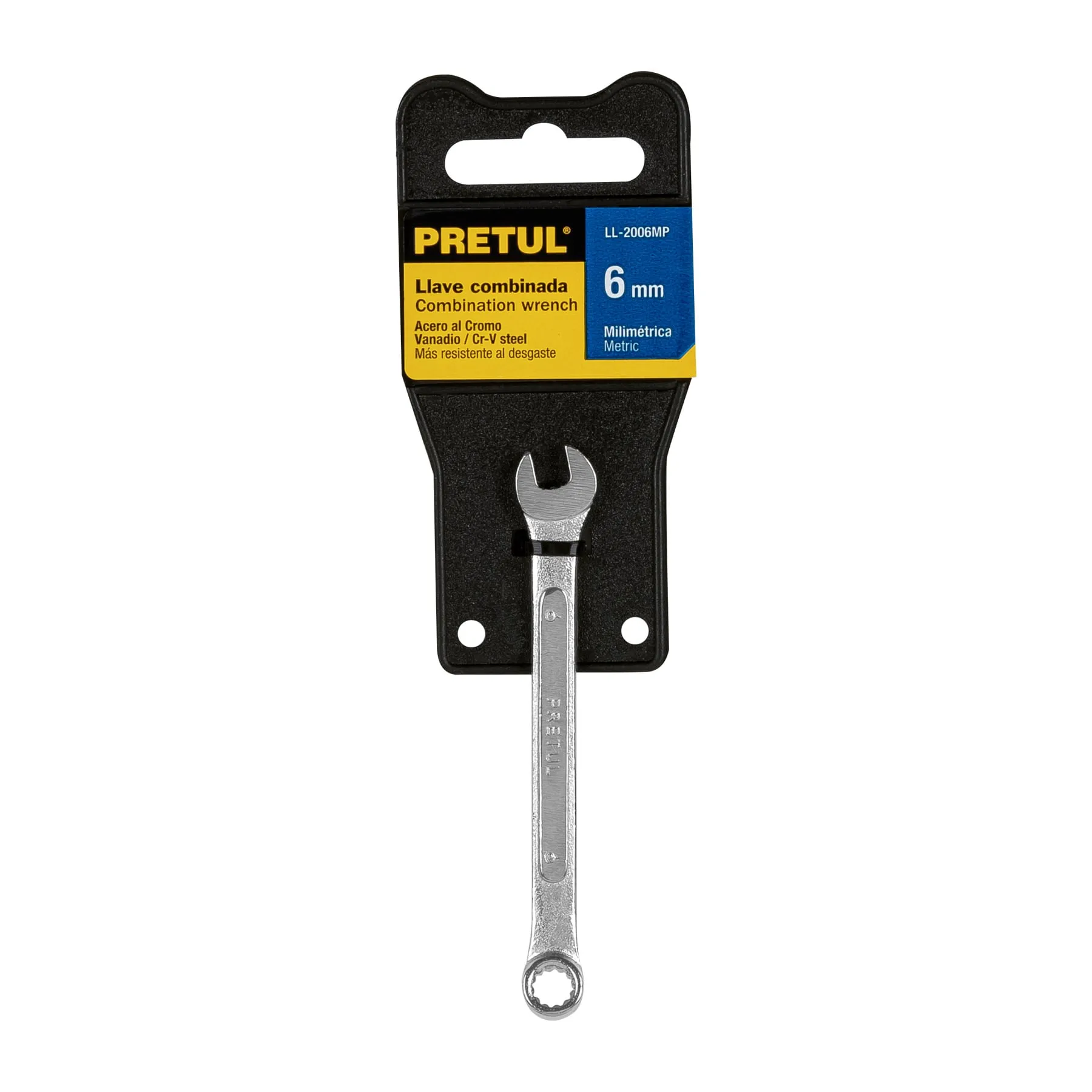 Llave combinada Pretul 6 mm Milimétrica