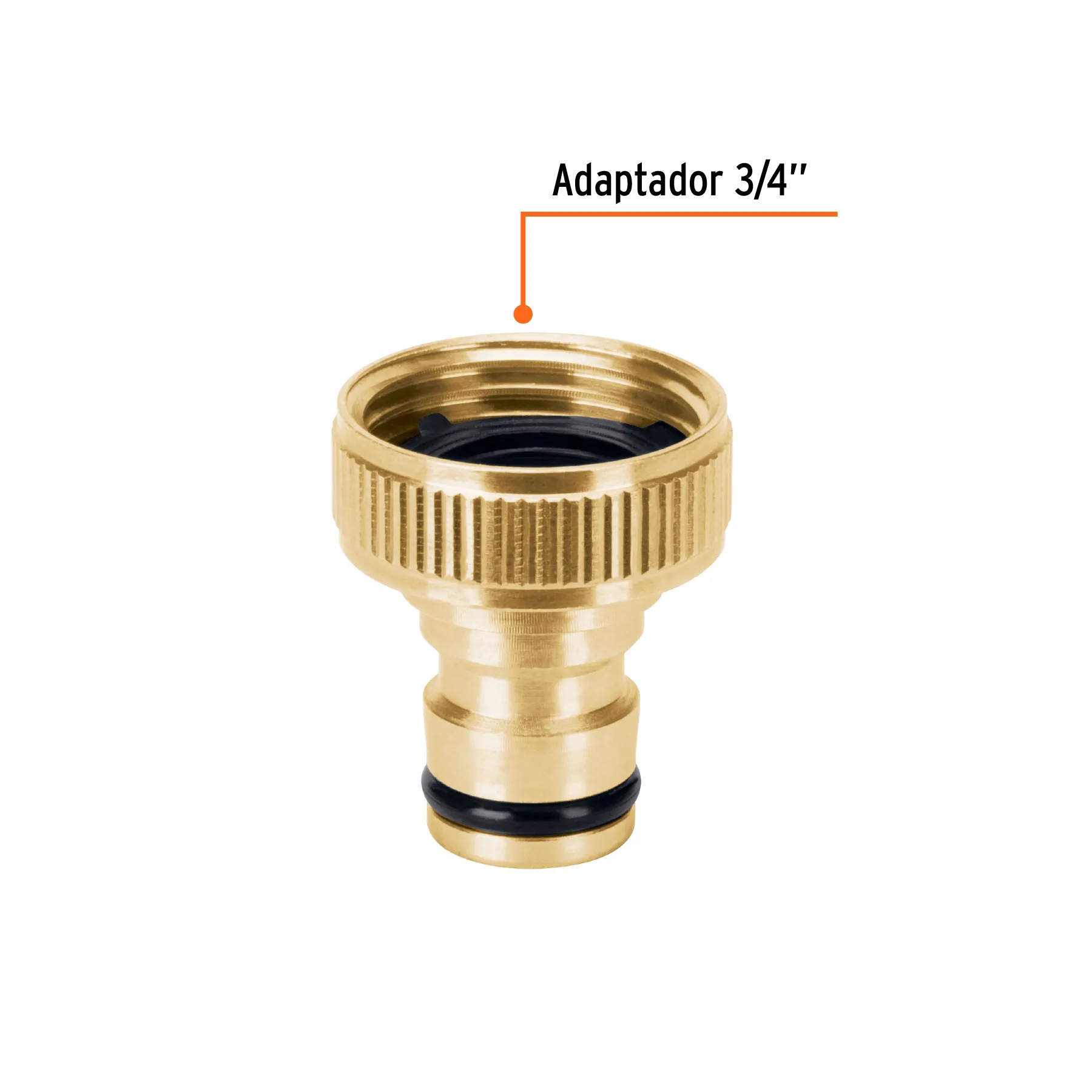 Conector de sistema click Hembra Truper ,Laton solido
