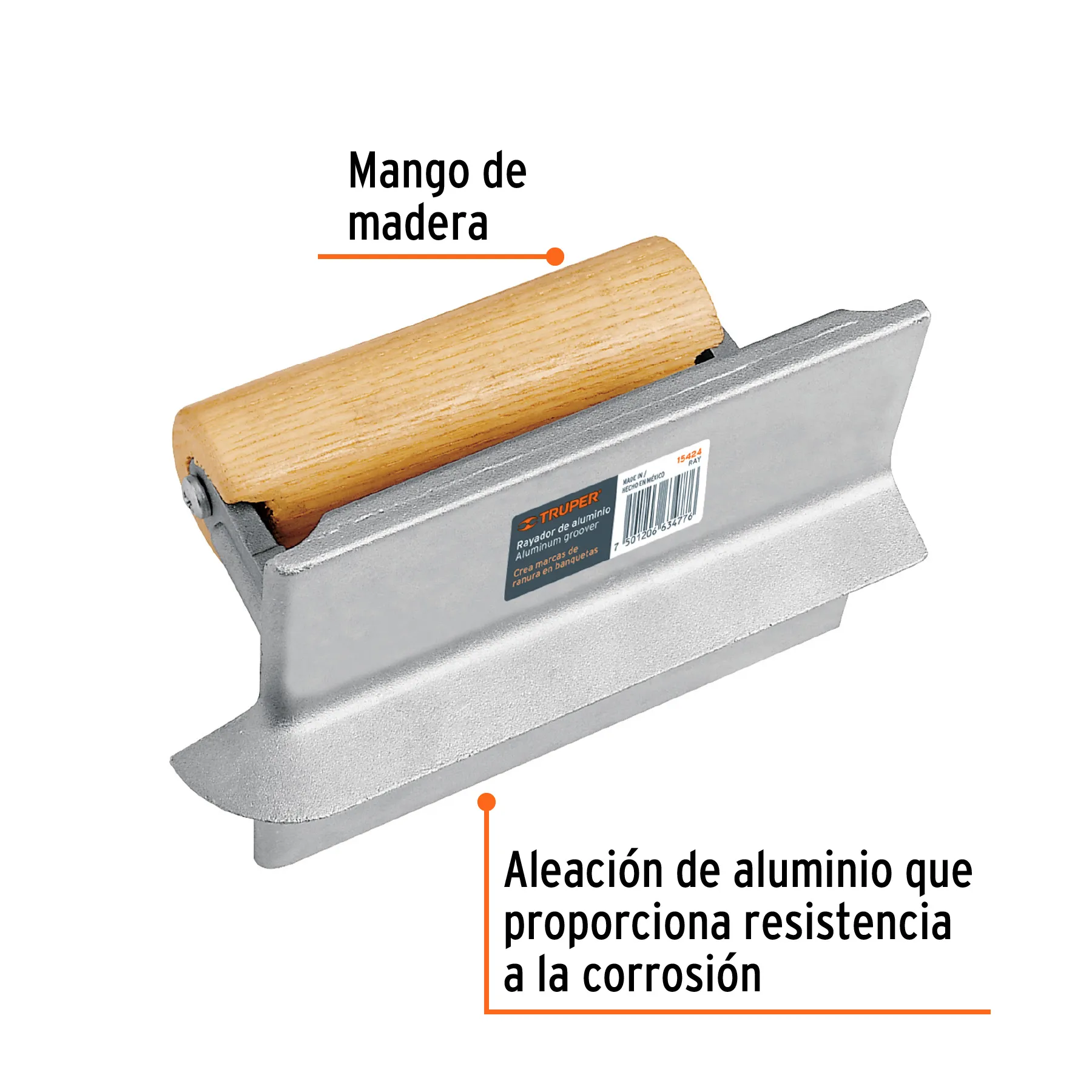 Rayador de aluminio Truper