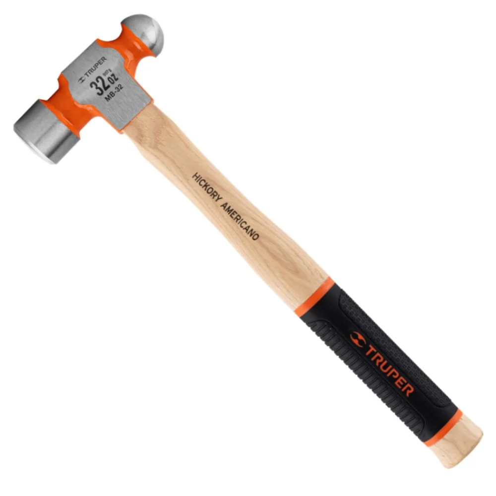 Martillo de bola 16 " (40 cm) Truper 32 oz Mango de madera con grip antiderrapante