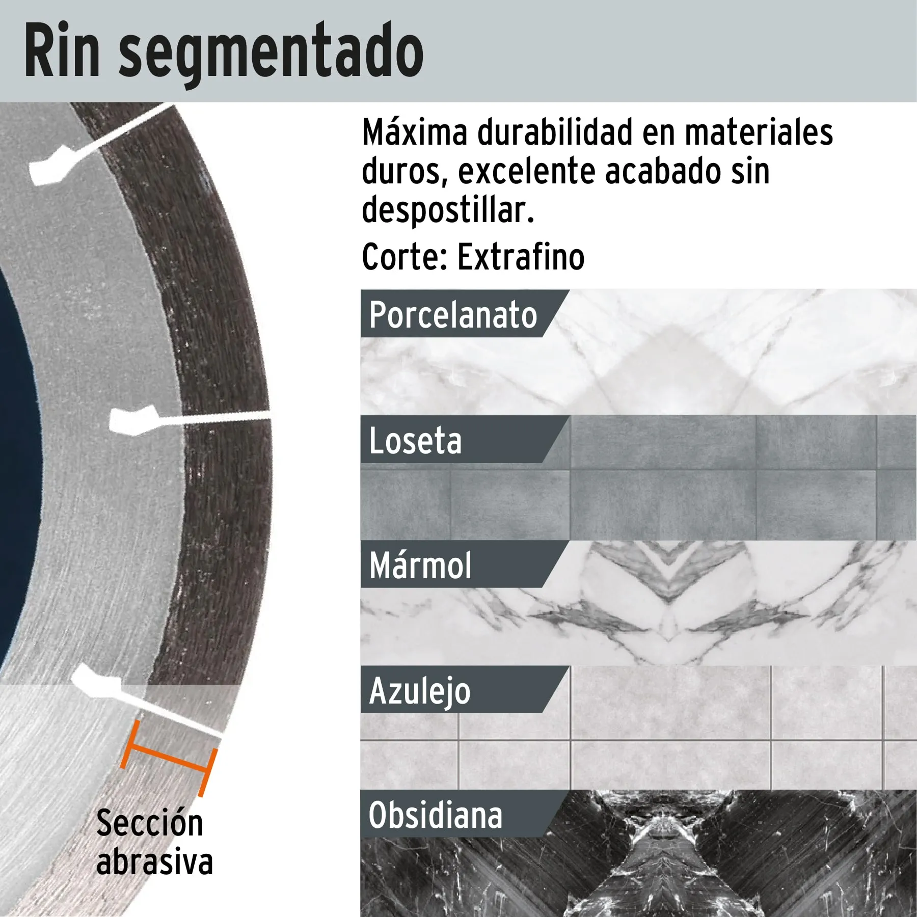 Disco de diamante 4-1/2 " Truper