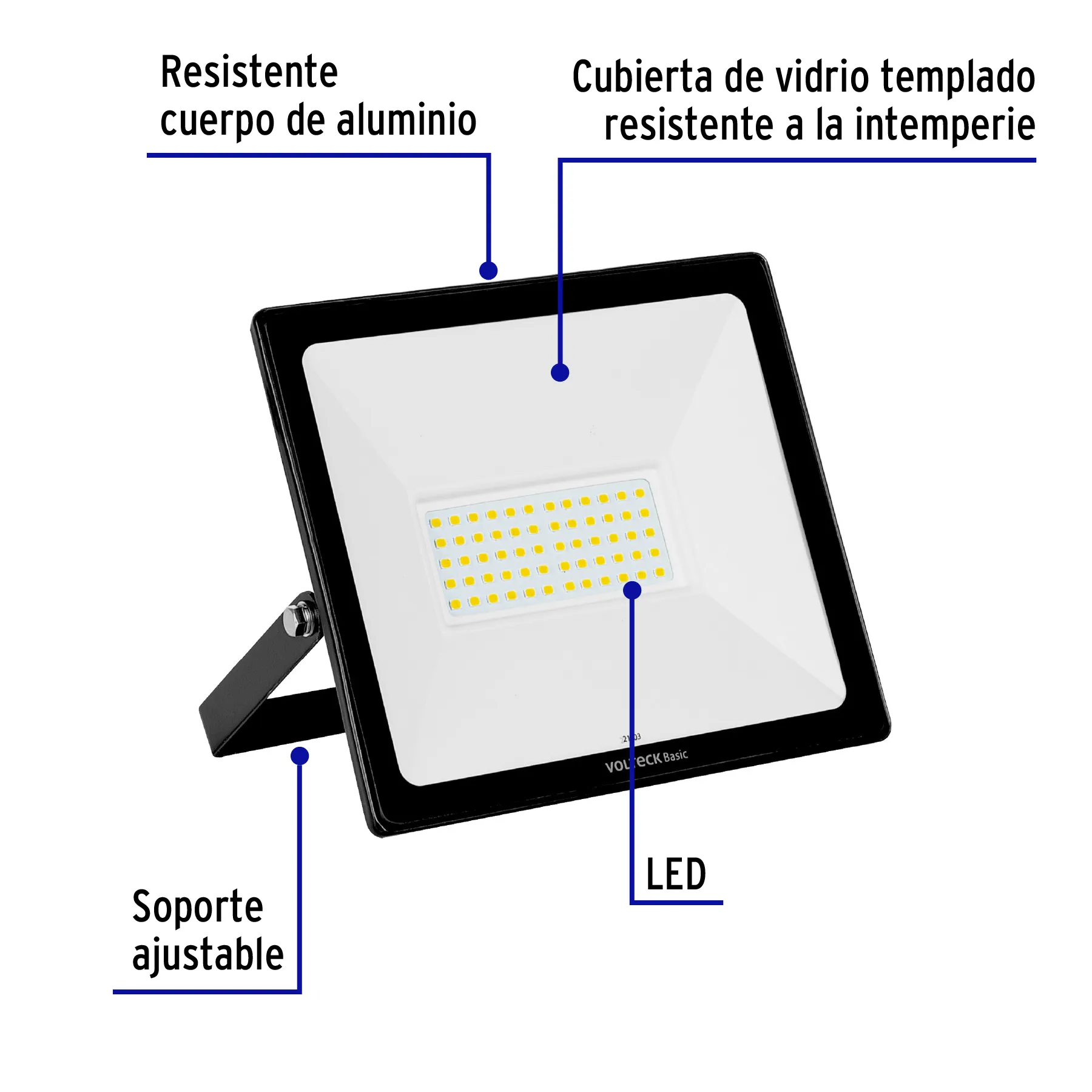 Reflector LED Volteck REF-403L 50 W Fría 6,500 K