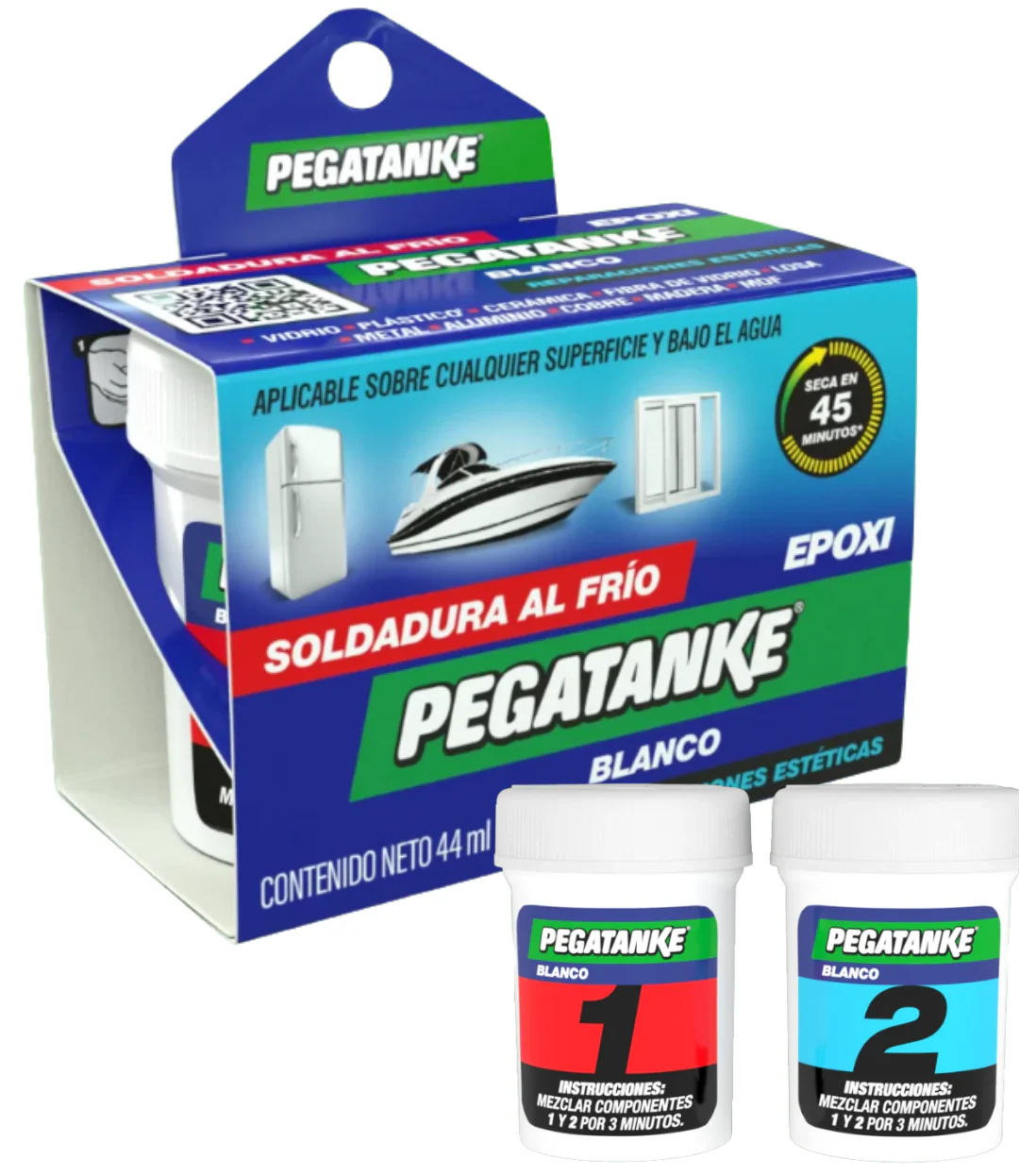 Adhesivo epóxico Blanco Pegatanke