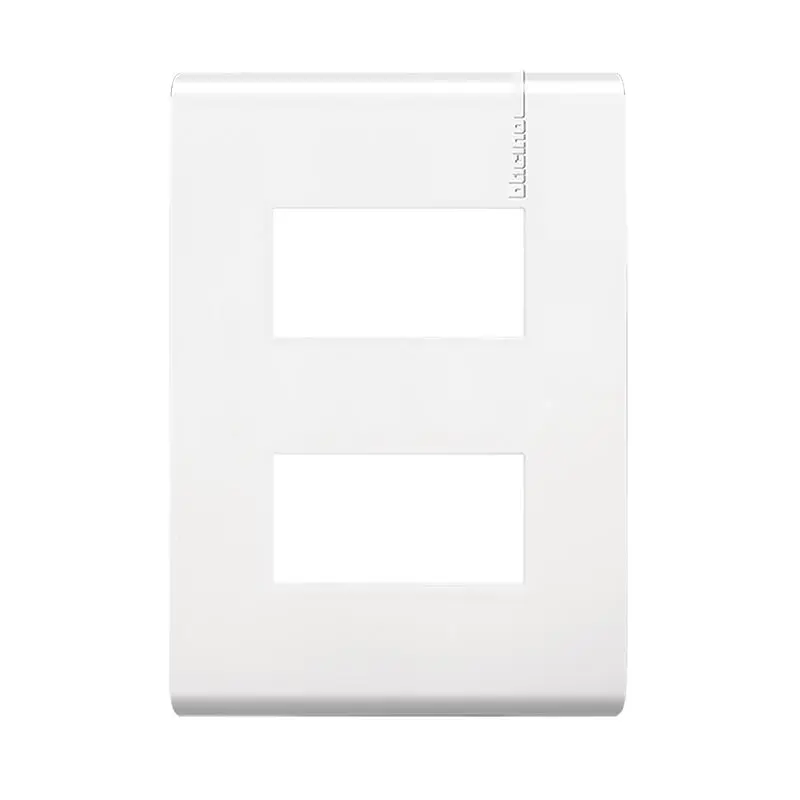 Placa sencilla Blanca 2 Modulos Bticino